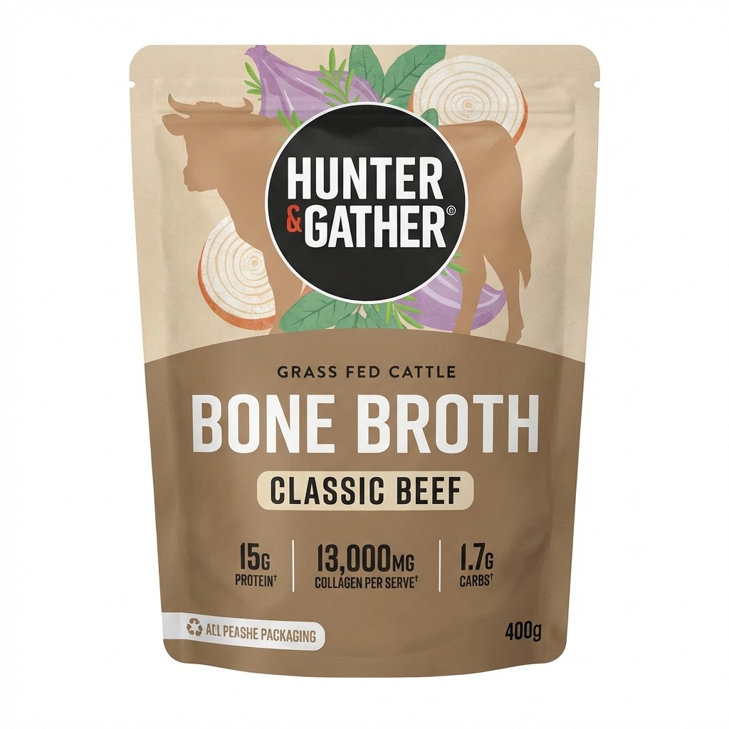 Hunter & Gather Bone Broth Classic Beef 400g