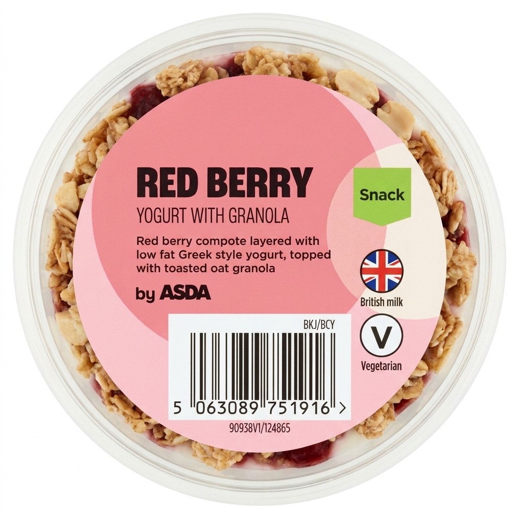 ASDA Red Berry Yogurt with Granola 165g