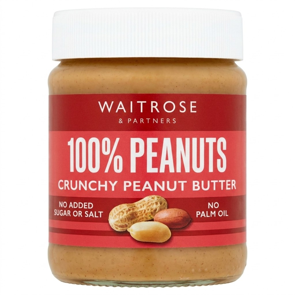 Waitrose Crunchy Peanut Butter 340g