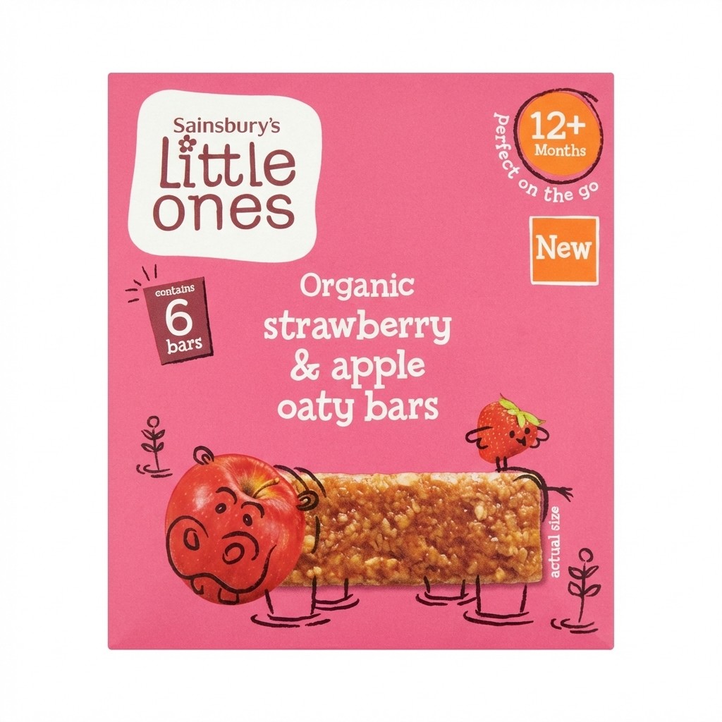 Sainsbury's Little Ones Organic Strawberry & Apple Oaty Bars 138g