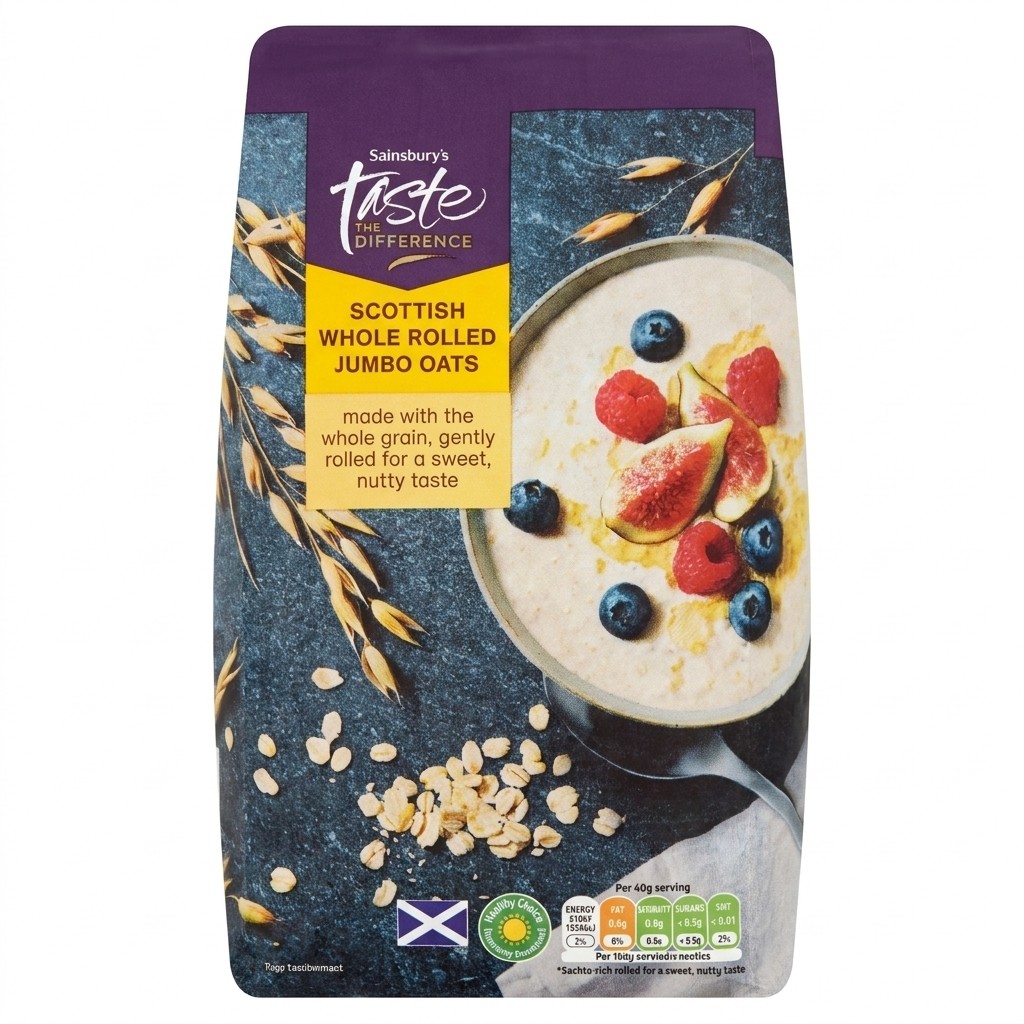Sainsbury's Taste the Difference Scottish Whole Rolled Jumbo Oats 1kg