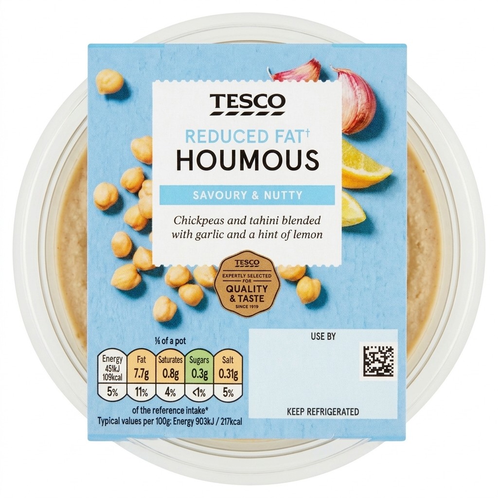 Tesco Reduced Fat Houmous 200g