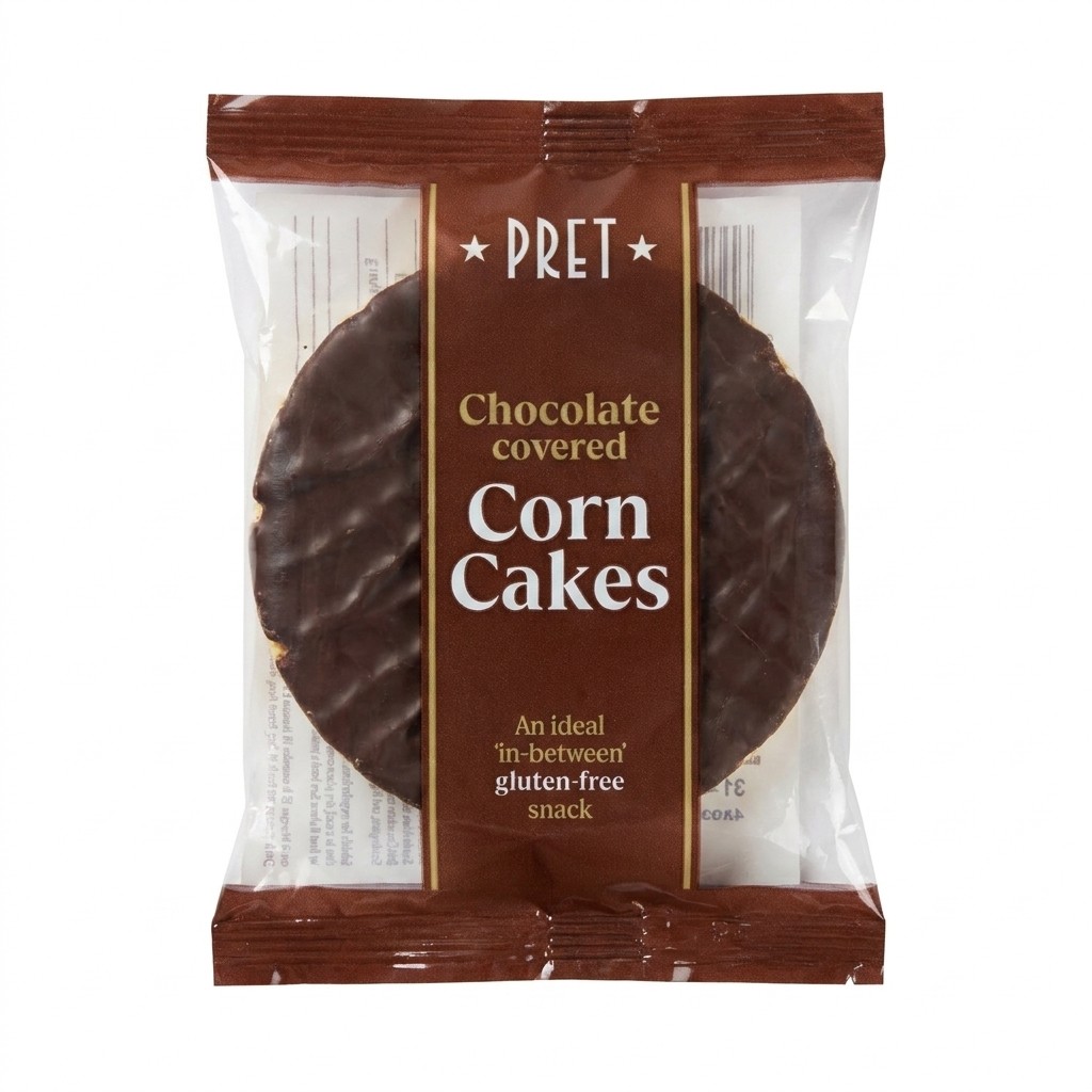 Pret Chocolate Covered Corn Cakes 50g