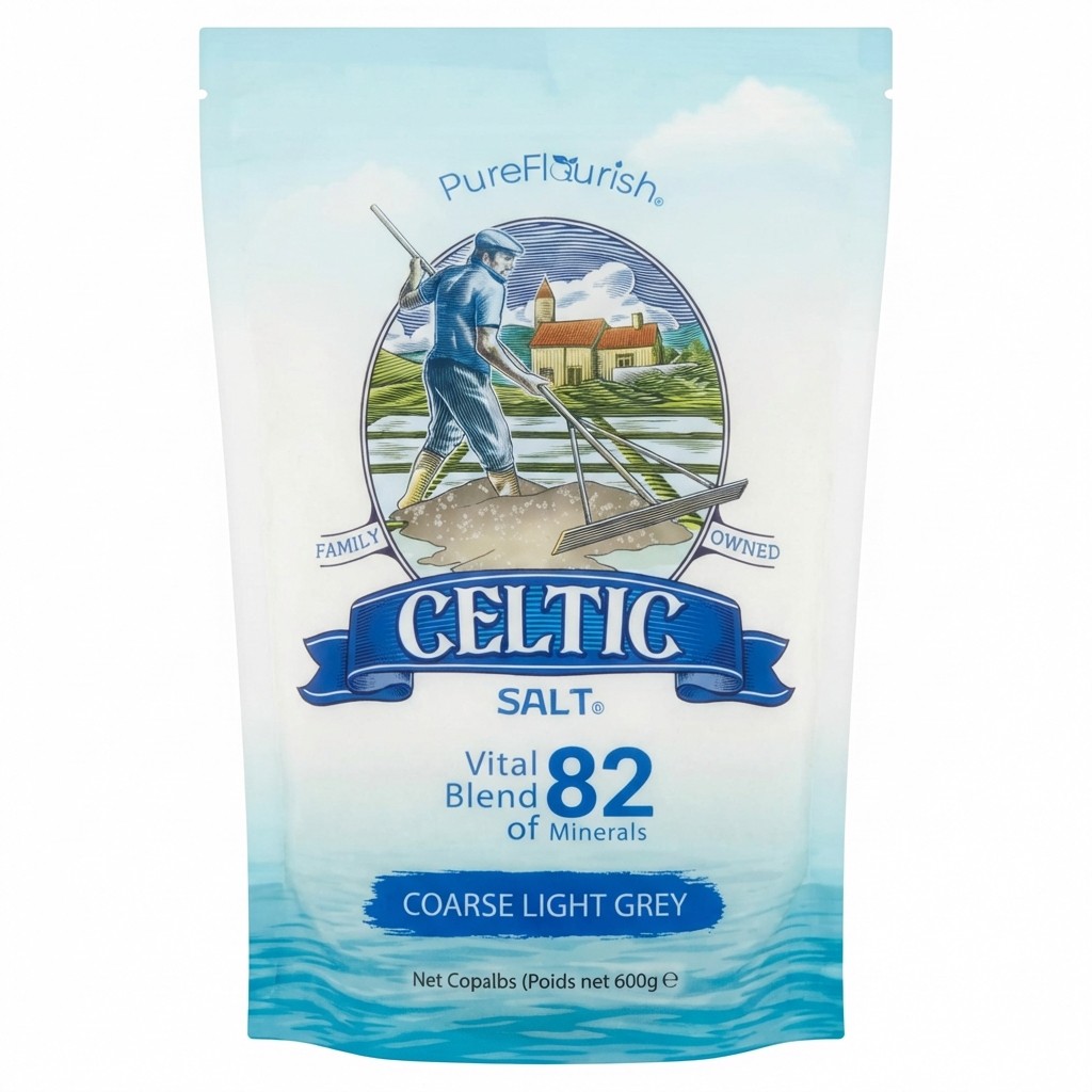 PureFlourish Celtic Salt Coarse Light Grey 600g