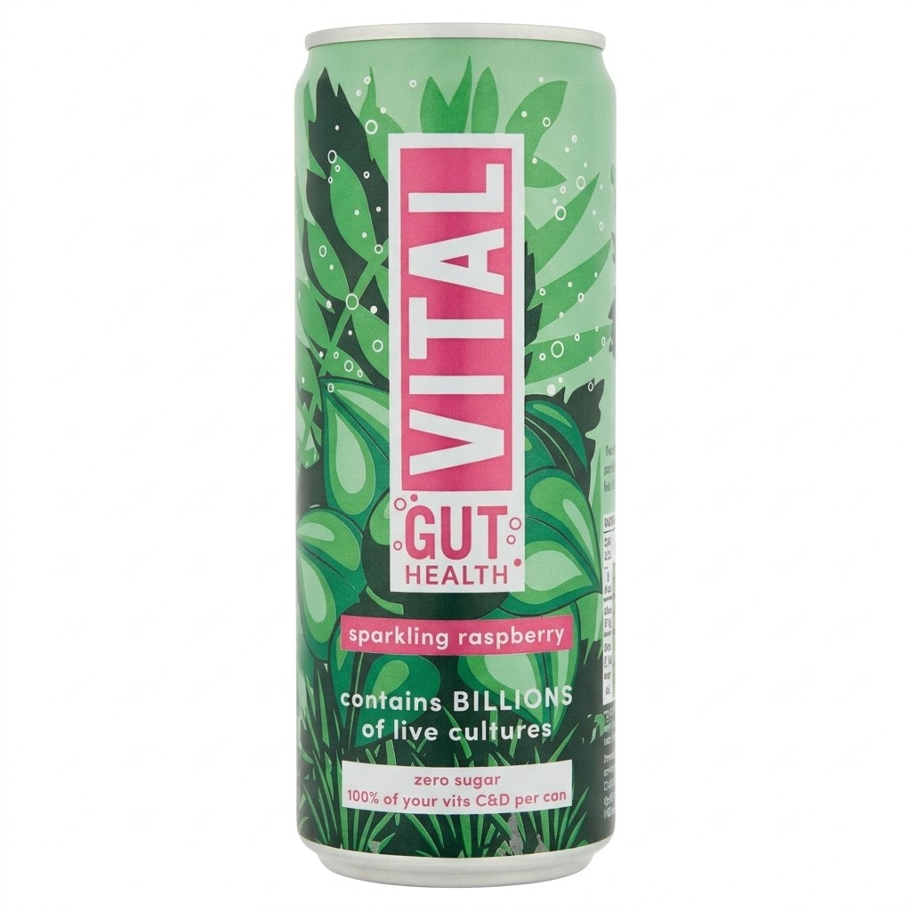 Vital Gut Health Sparkling Raspberry 330ml
