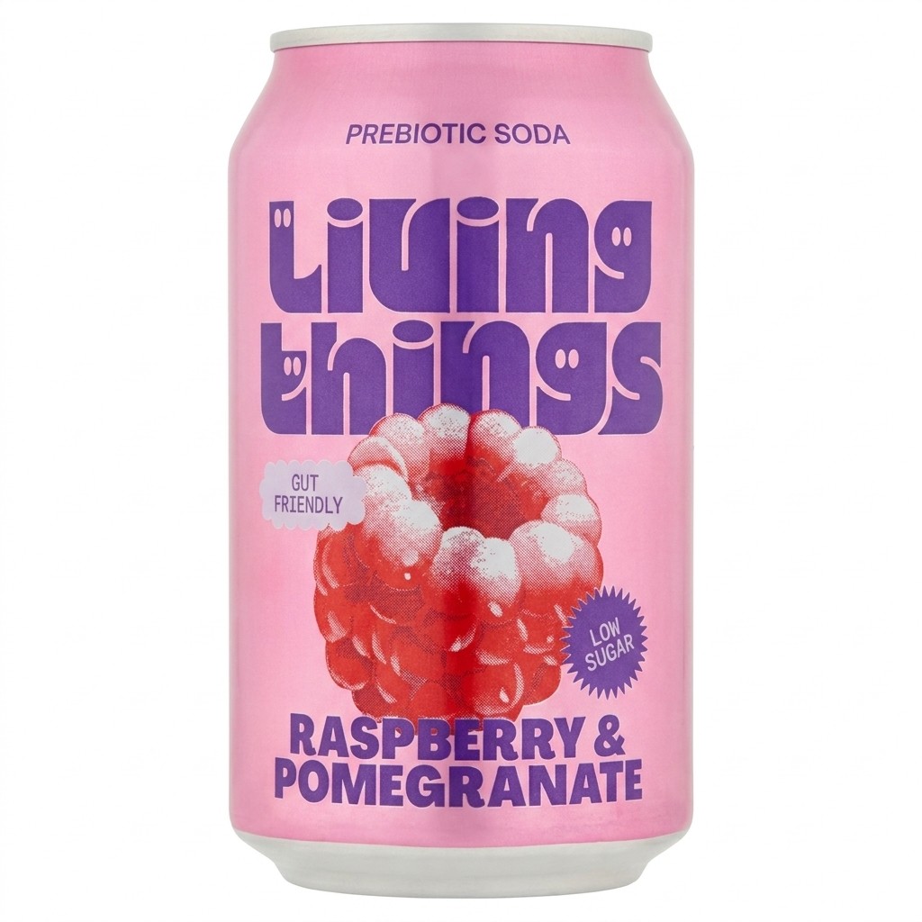 Living Things Raspberry & Pomegranate 330ml