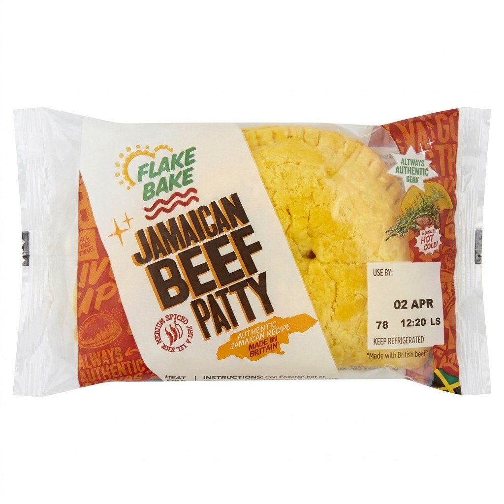 Flake Bake Jamaican Beef Patty 140g