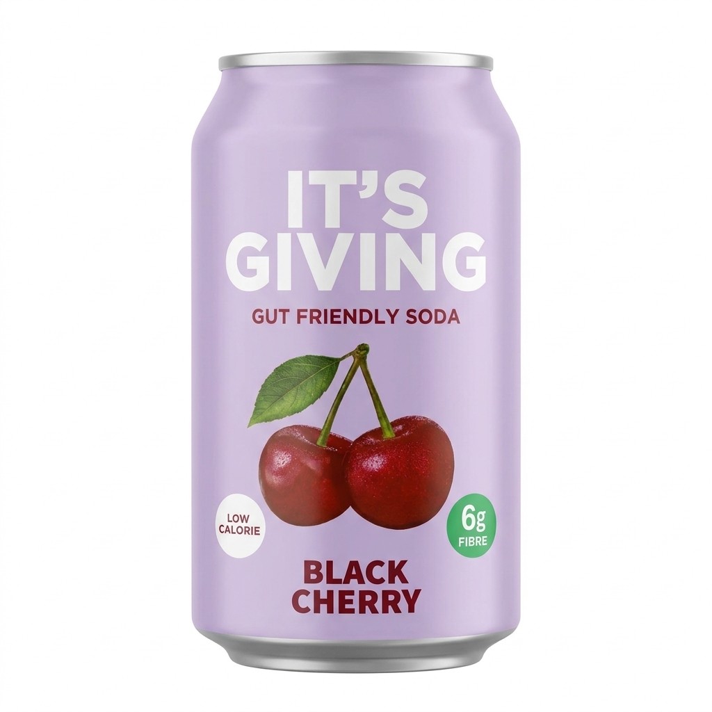 It's Giving Black Cherry Soda 330ml
