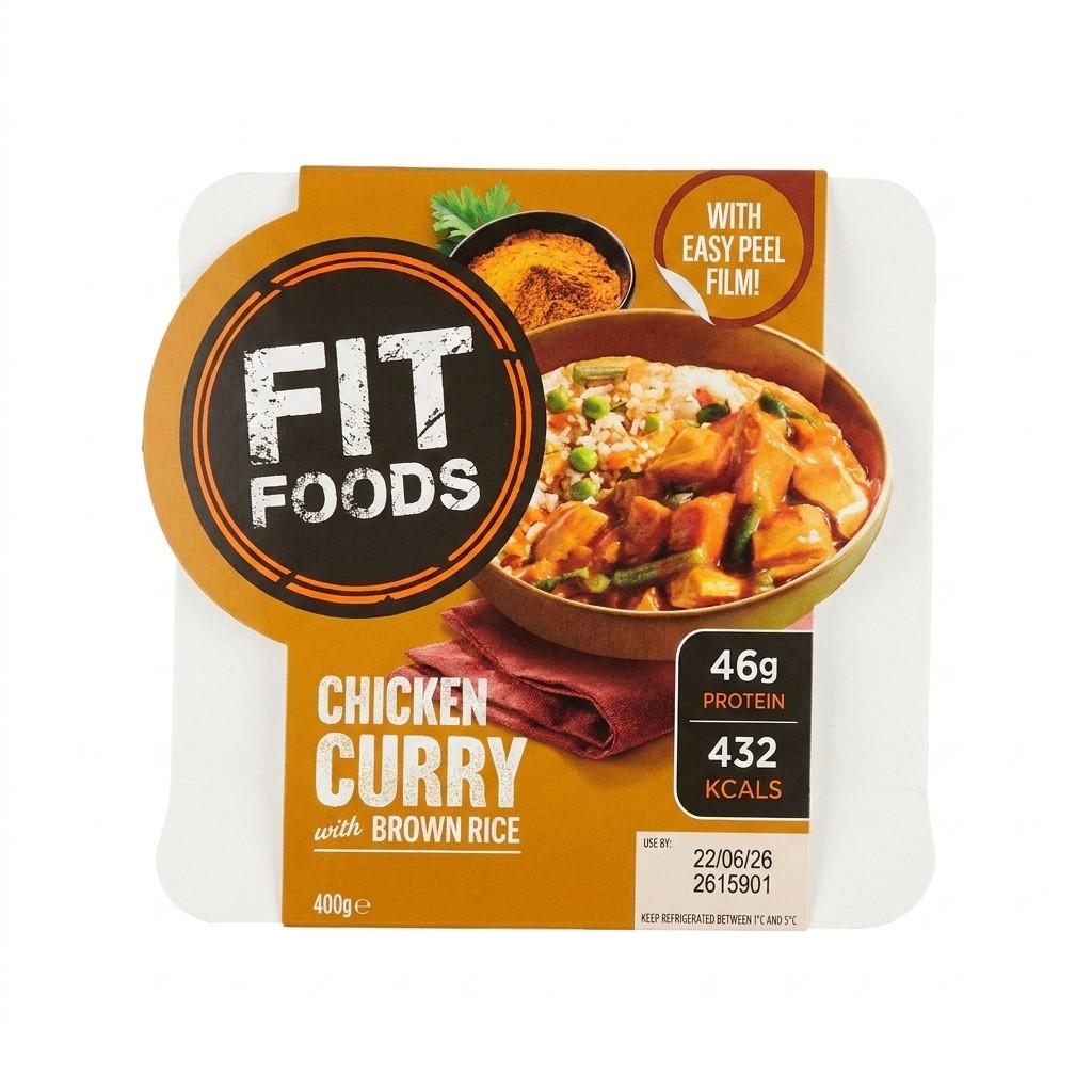 Fit Foods Chicken Curry with Brown Rice 400g