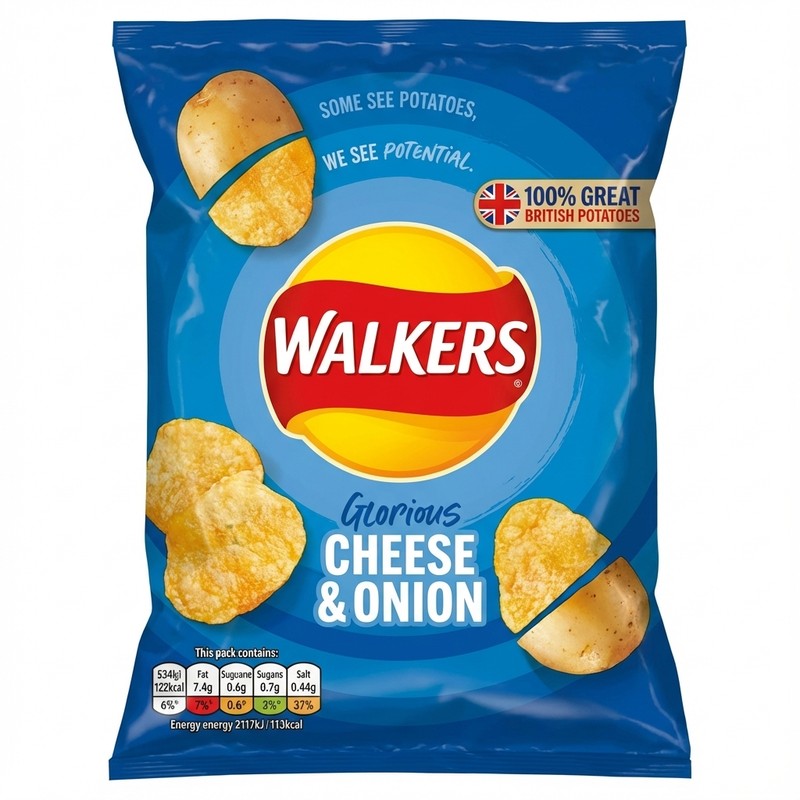 Walkers Cheese & Onion Crisps 25g