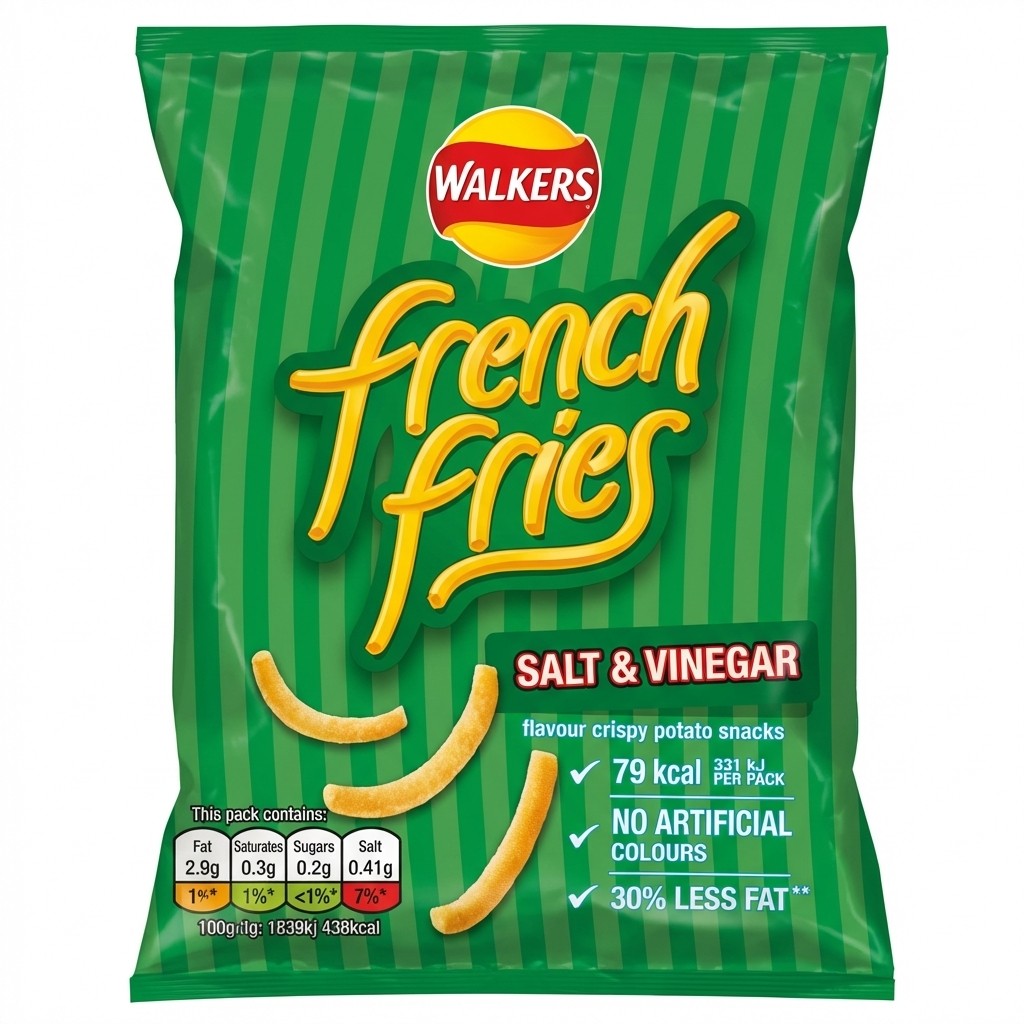 Walkers French Fries Salt & Vinegar 18g