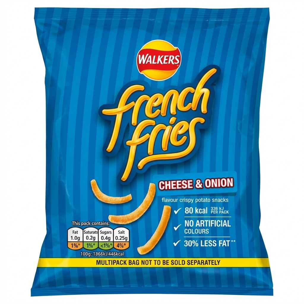 Walkers French Fries Cheese & Onion 18g