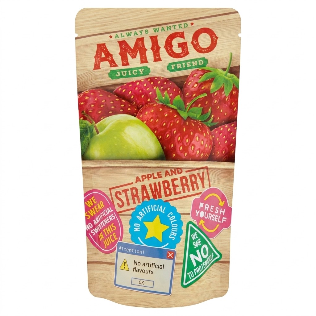 Apple and Strawberry 200ml Amigo