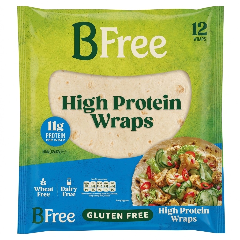BFree High Protein Wraps 504g