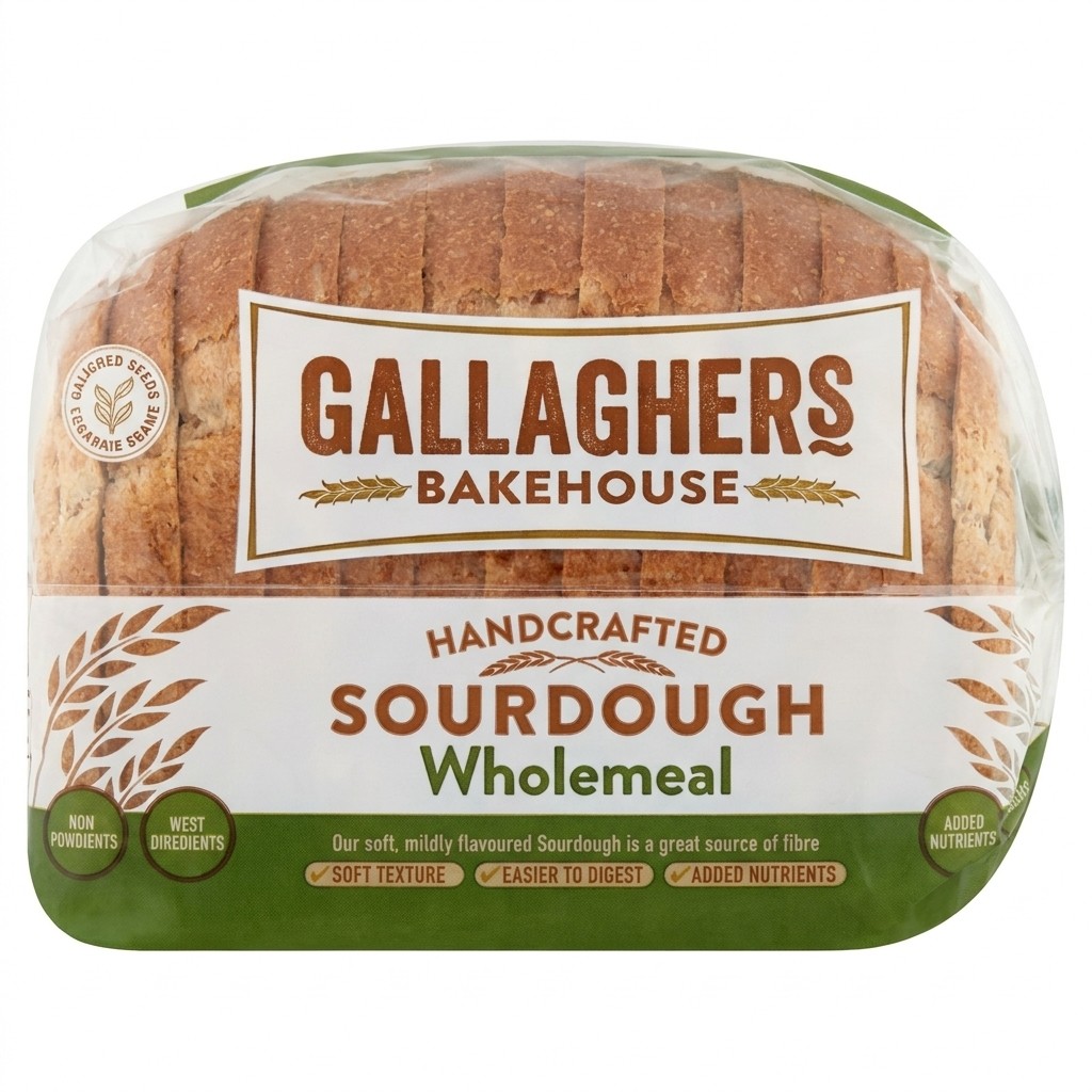 Gallaghers Bakehouse Sourdough Wholemeal 720g