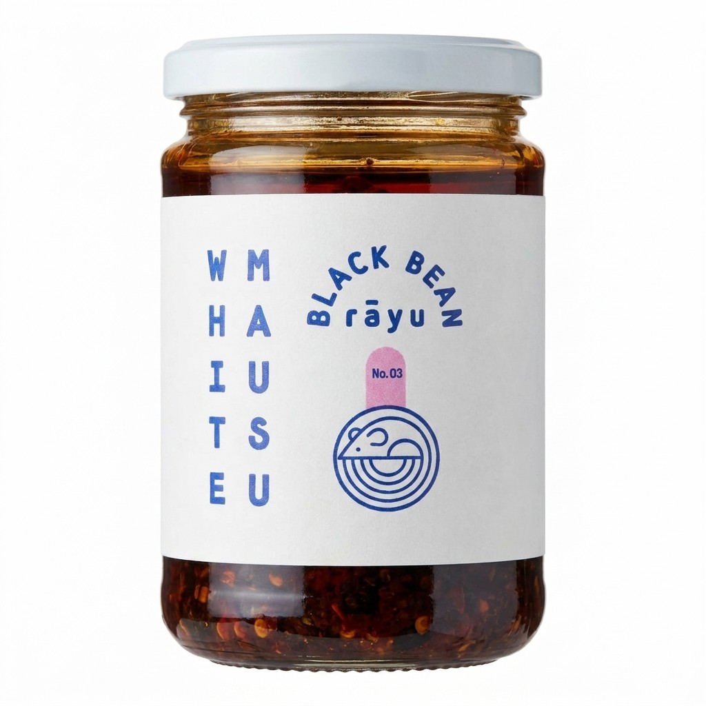 White Mausu Black Bean Rayu 240g