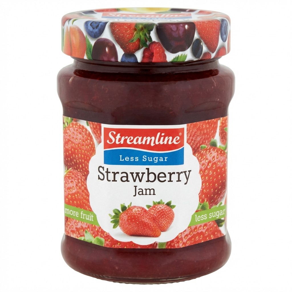 Streamline Strawberry Jam 340g