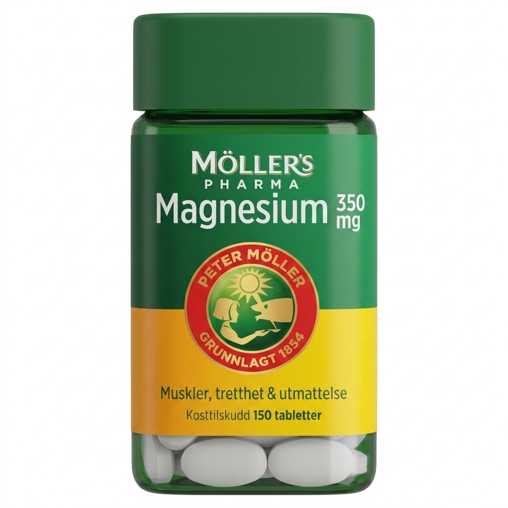 Magnesium 350 mg 150 tabletter Möller's Pharma