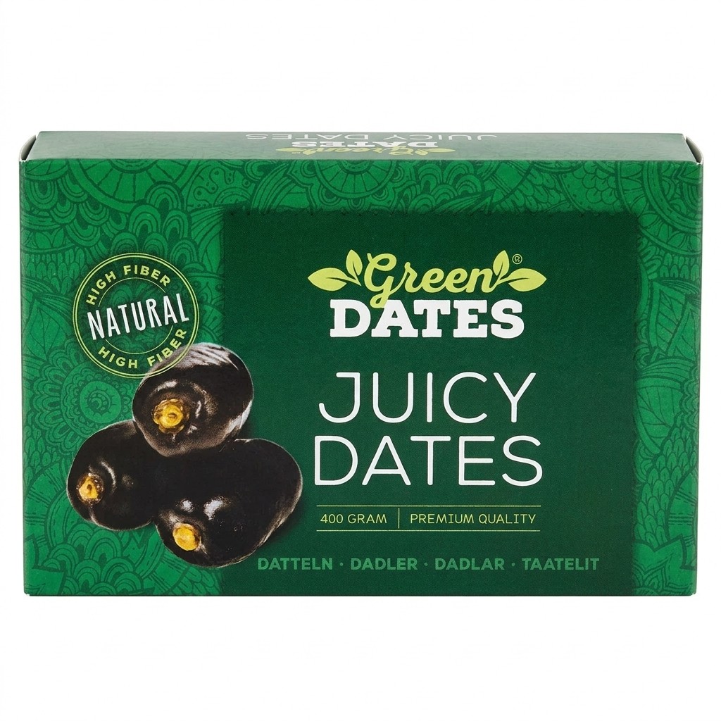 Juicy Dates 400g Green Dates