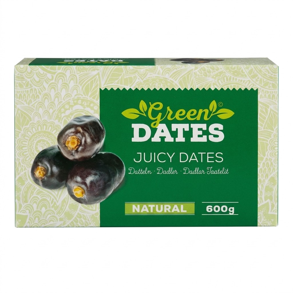 Juicy Dates 600g Green Dates