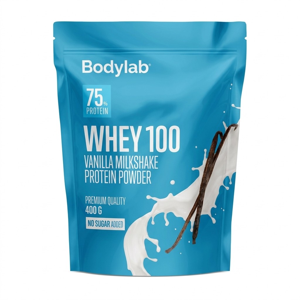 Whey 100 Vanilla Milkshake Protein Powder 400g Bodylab