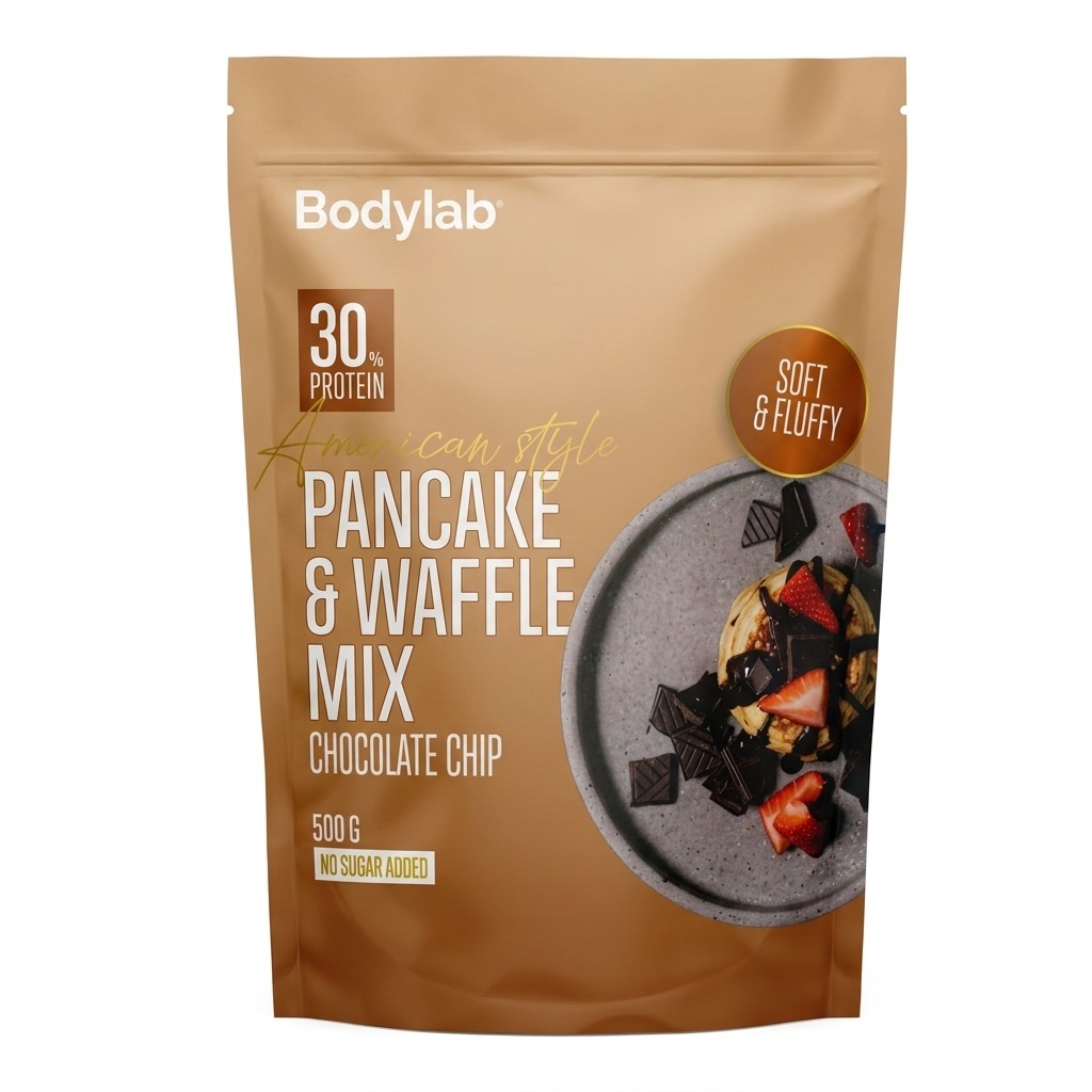 Pancake & Waffle Mix Chocolate Chip 500g Bodylab