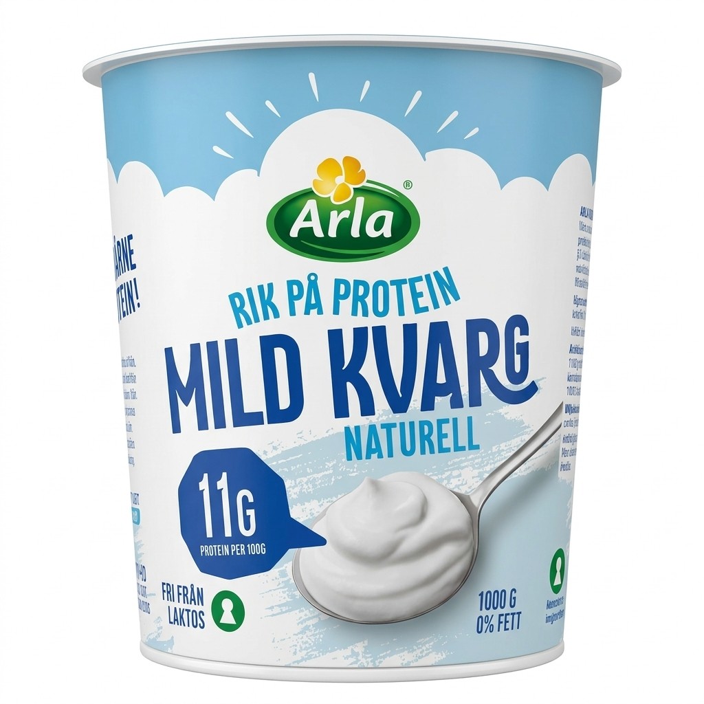 Mild Kvarg Naturell 1000g Arla