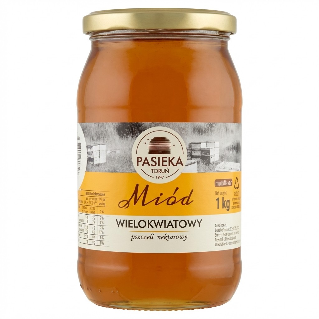 Pasieka Miód Wielokwiatowy 1kg