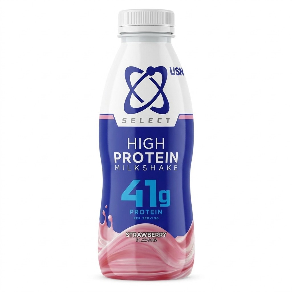 USN Select High Protein Strawberry Milkshake 500ml