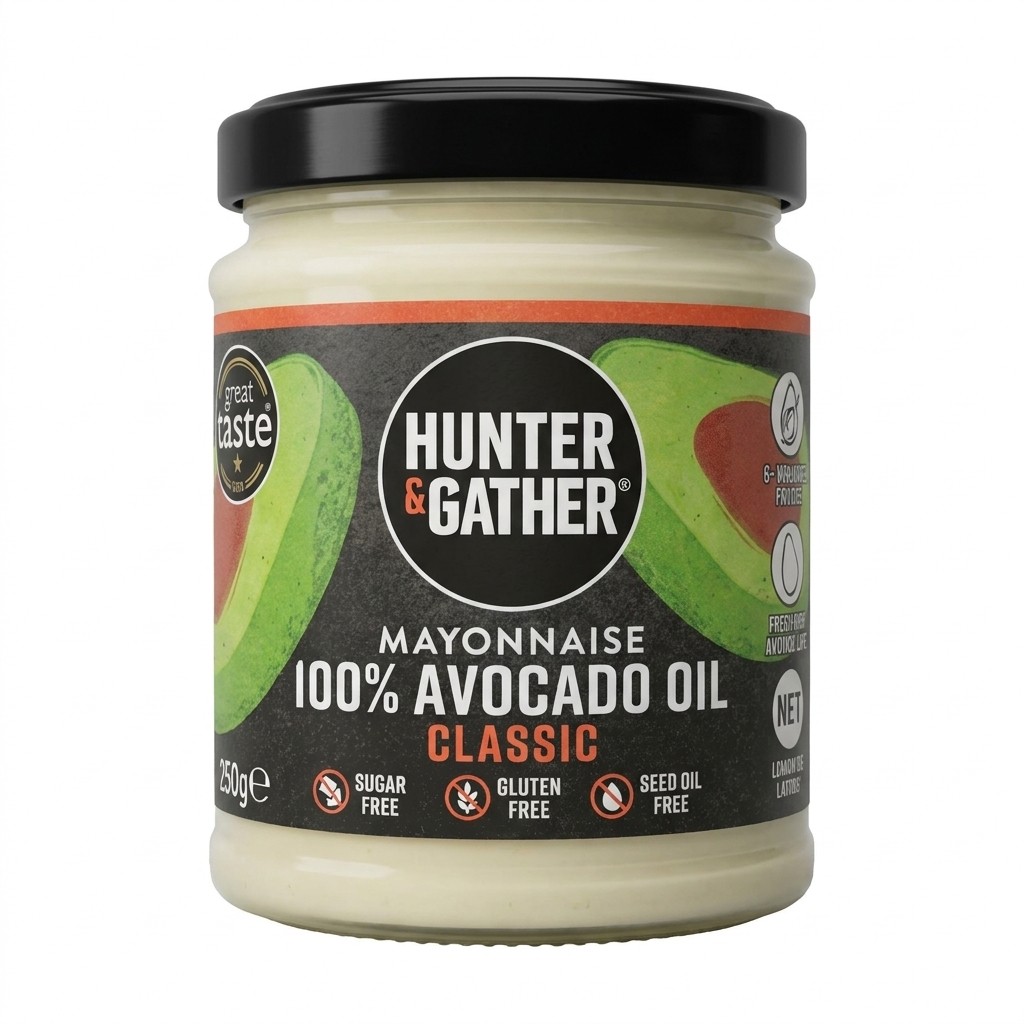 Hunter & Gather Mayonnaise 100% Avocado Oil Classic 250g