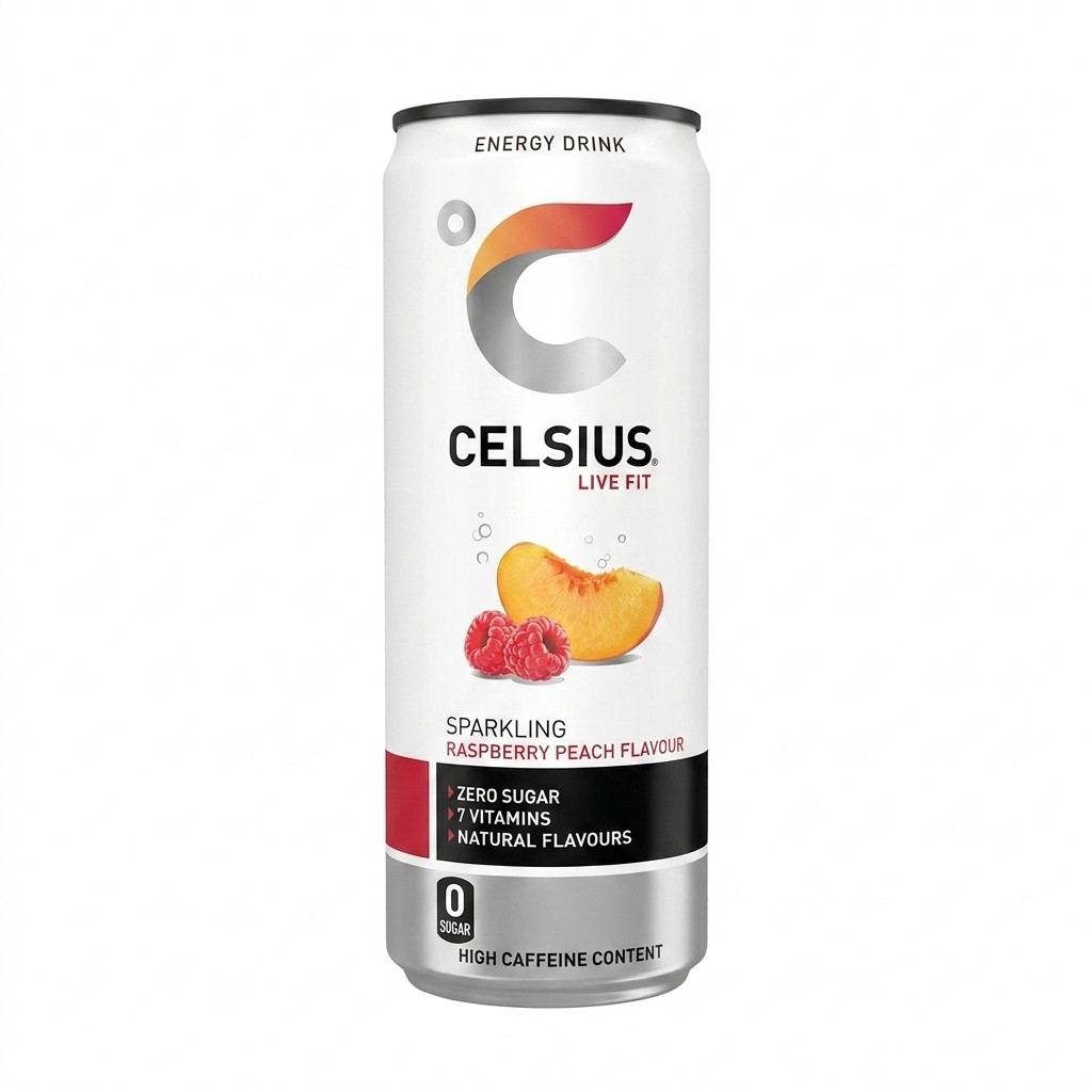 Celsius Live Fit Sparkling Raspberry Peach 355ml