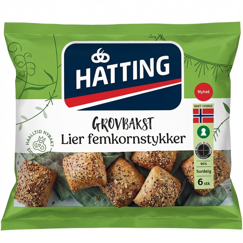 Lier femkornstykker 420g Hatting