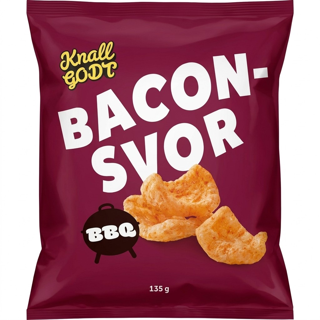 Baconsvor BBQ 135g Knallgodt
