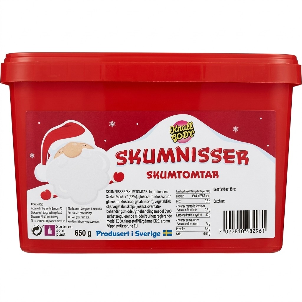 Skumnisser 650g Knall Godt