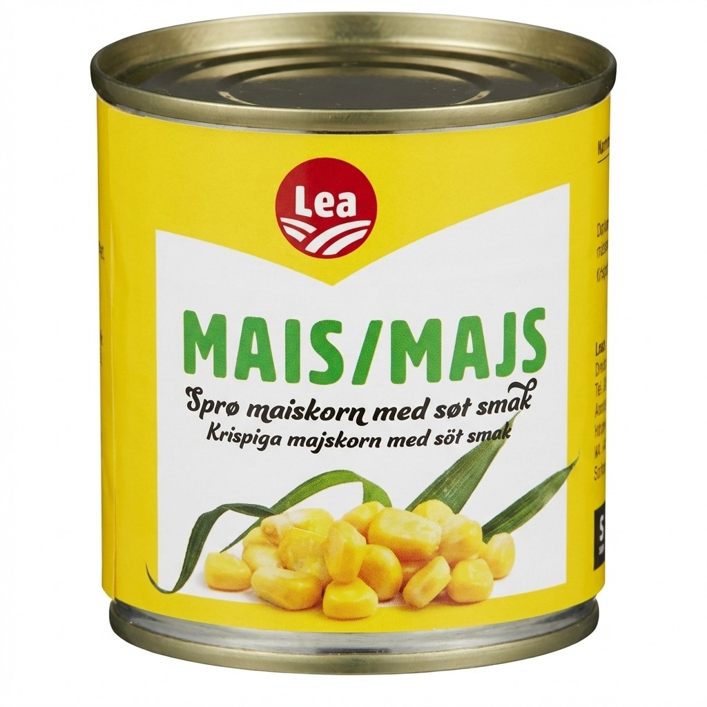 Maiskorn i lake 180g Lea