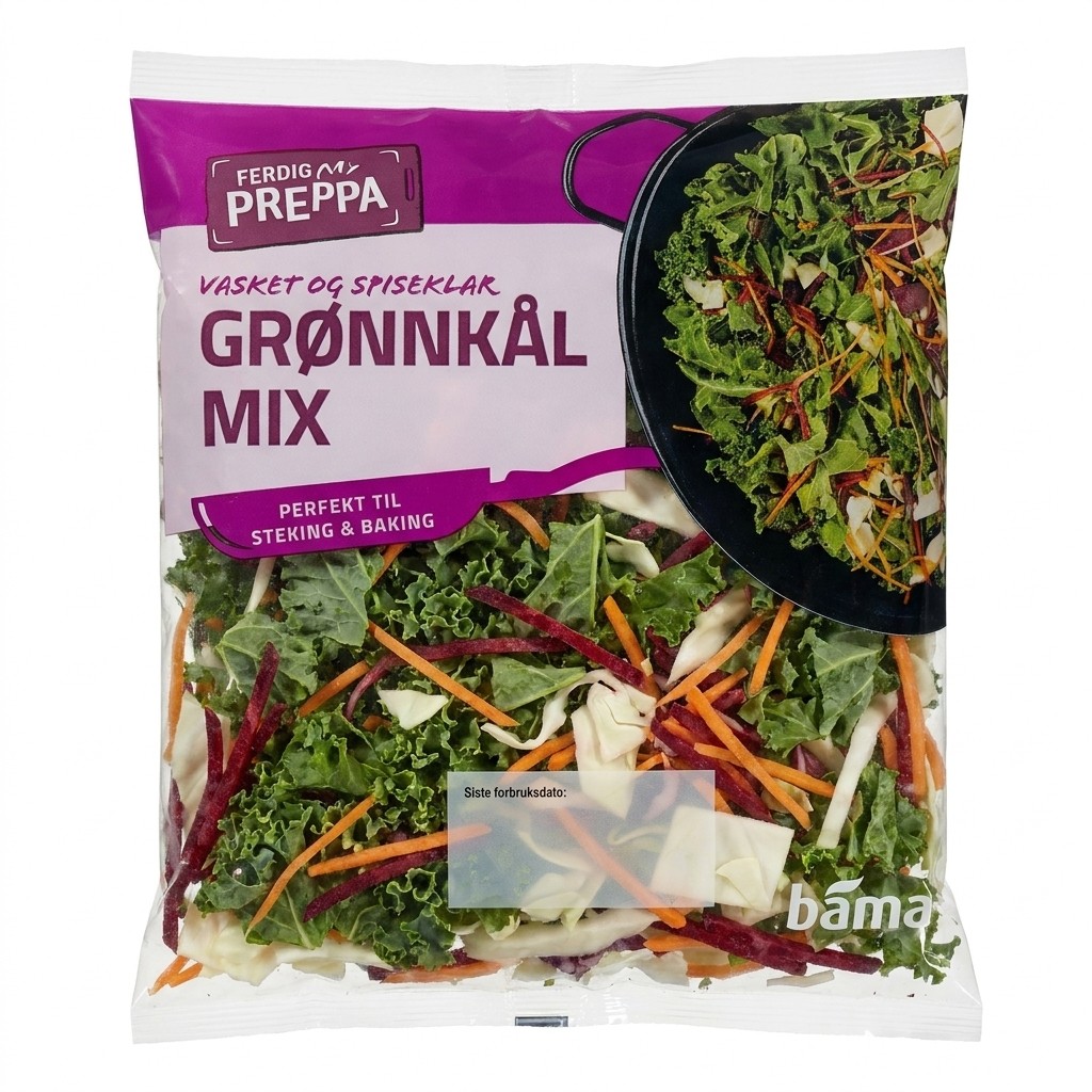 Grønnkål Mix 250g Bama