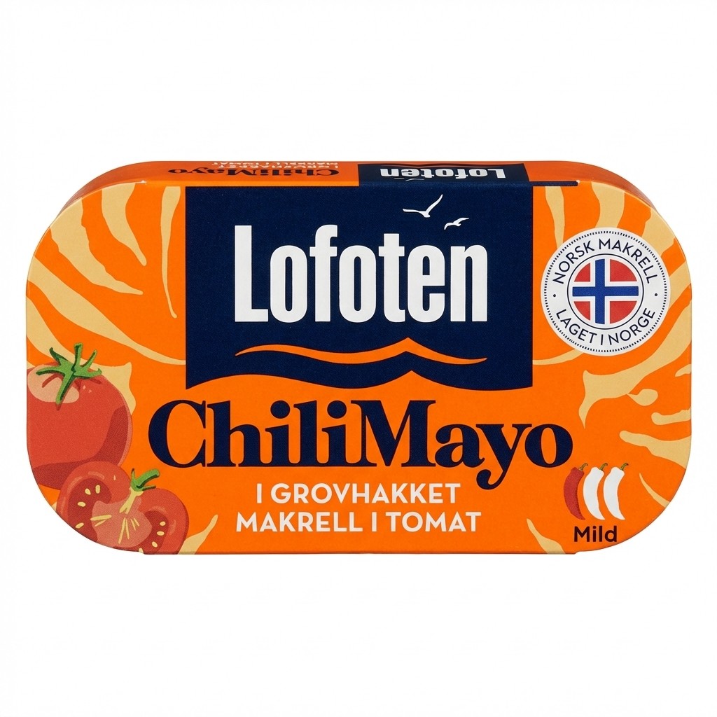 ChiliMayo i grovhakket makrell i tomat 110g Lofoten