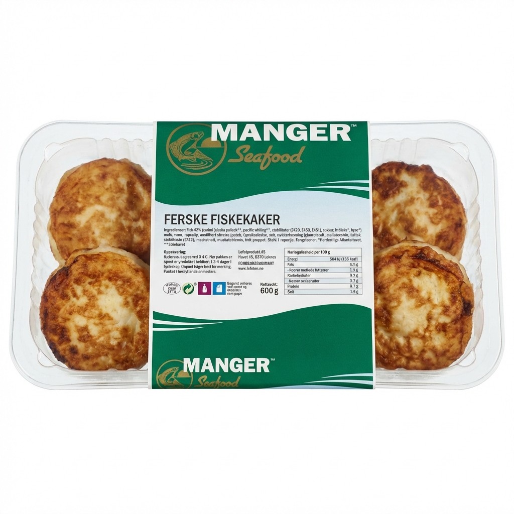Ferske Fiskekaker 600g Manger