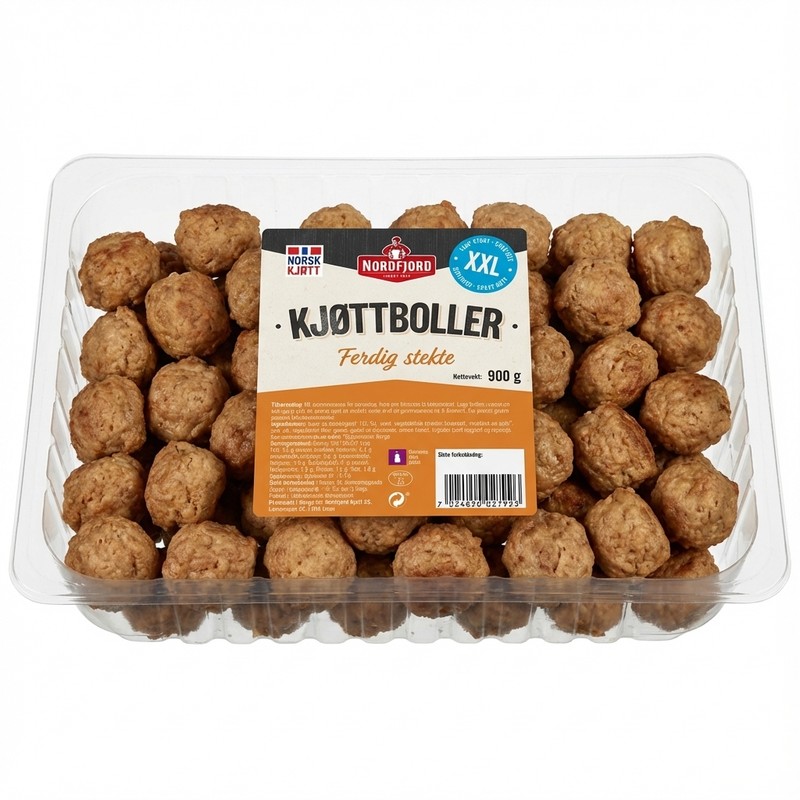 Kjøttboller Ferdig stekte 900g Nordfjord