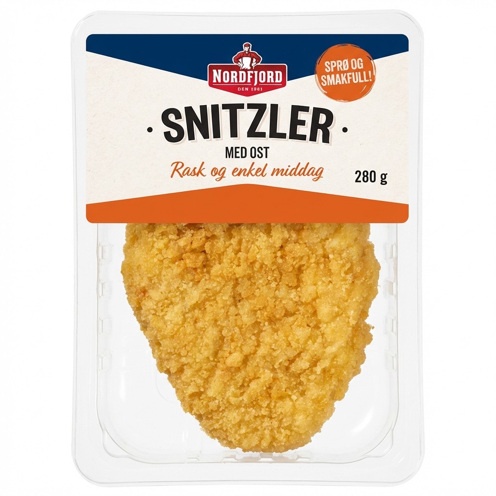Snitzler med ost 280g Nordfjord