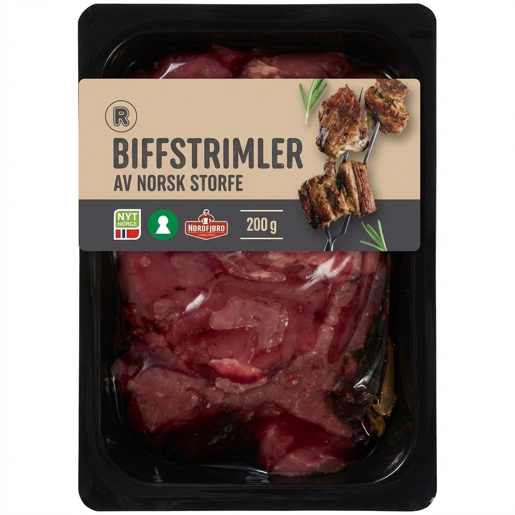 Biffstrimler 200g Nordfjord