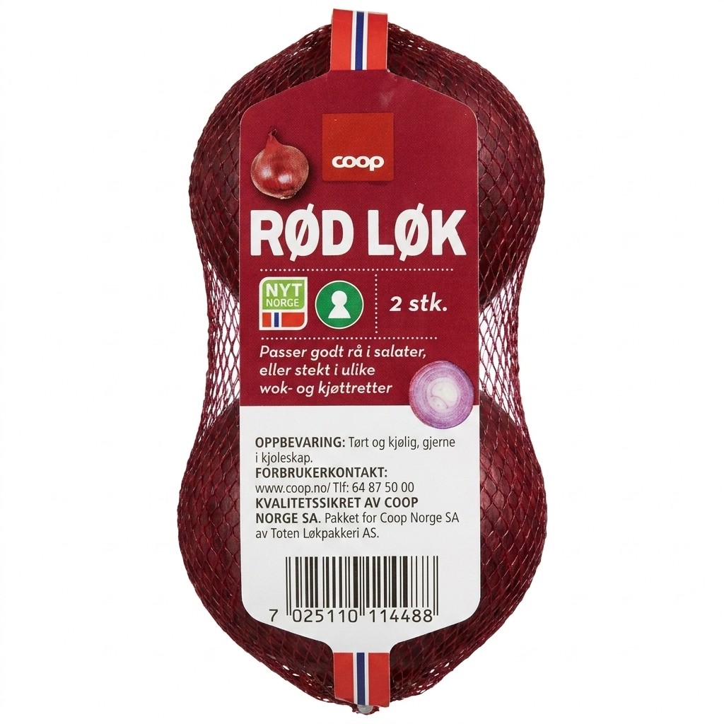 Norsk Rød Løk 400g Coop