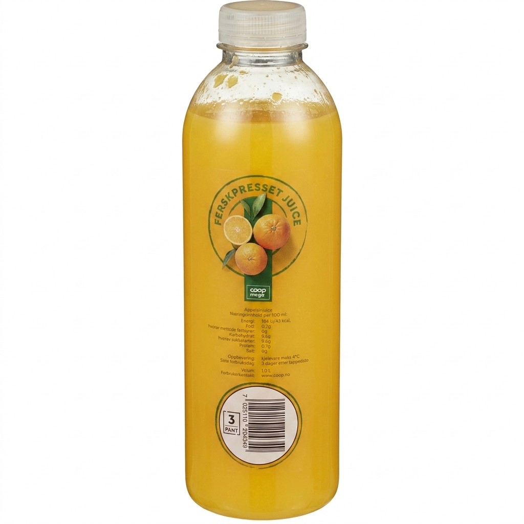 Ferskpresset Juice 1l Coop Mega