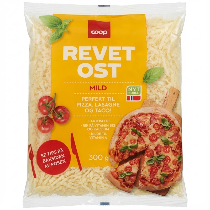 Revet ost mild 300g Coop
