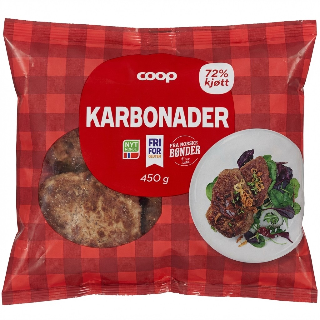 Karbonader 450g Coop