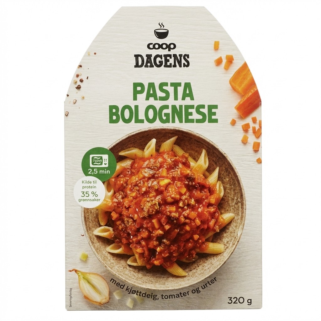 Pasta Bolognese 320g Coop Dagens