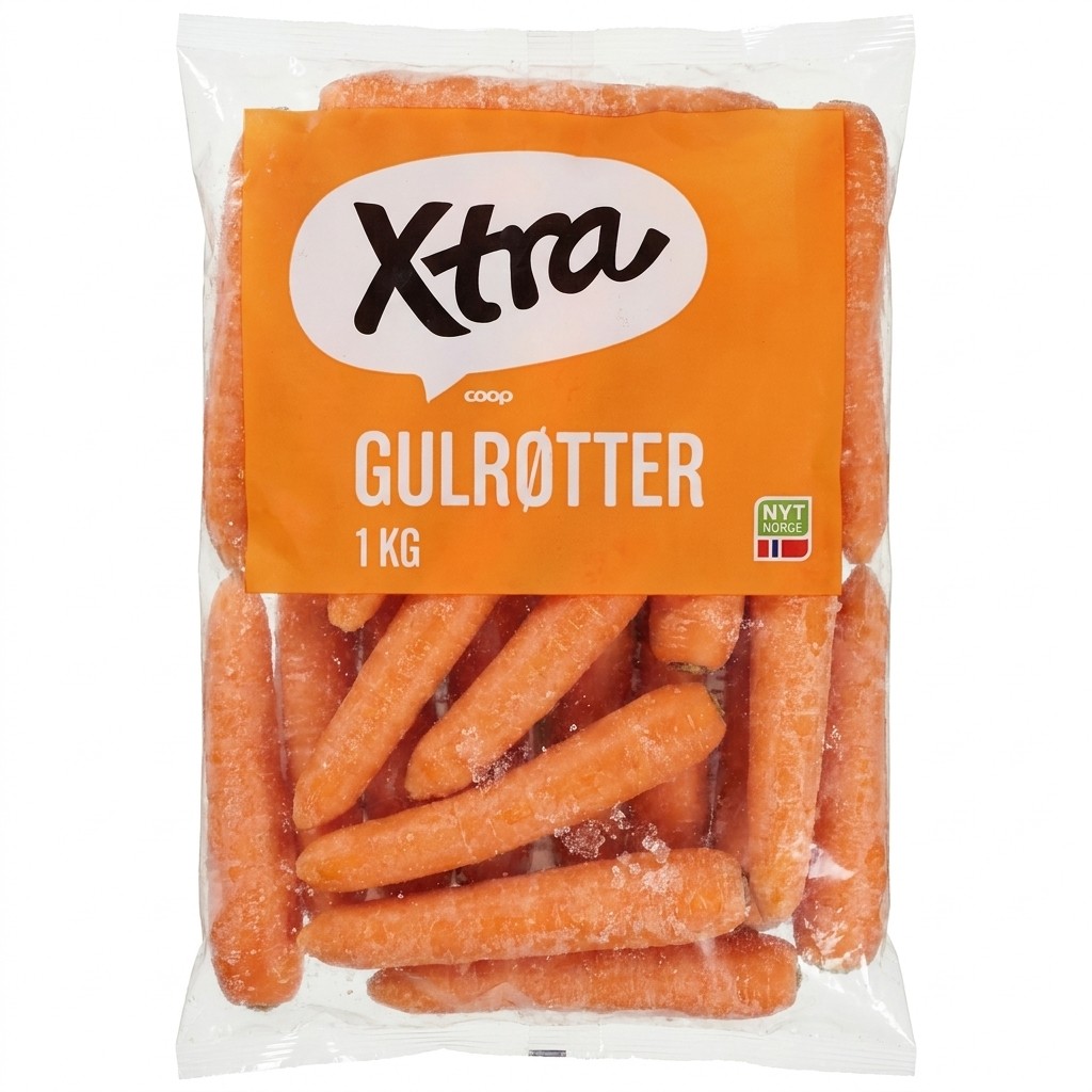 Gulrøtter 1kg Xtra