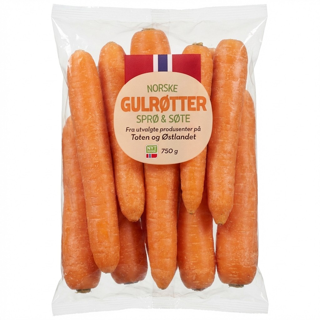 Norske Gulrøtter Sprø & Søte 750g Coop