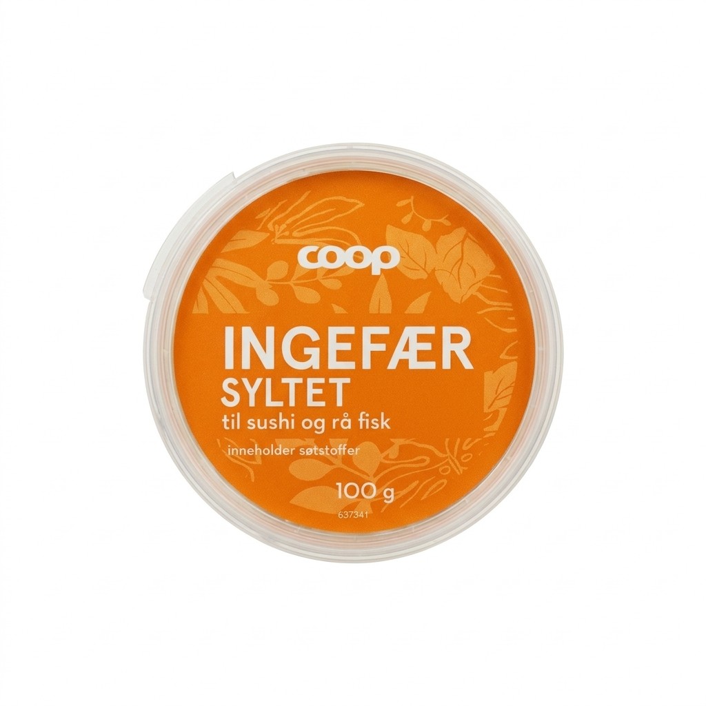 Syltet ingefær 100g Coop