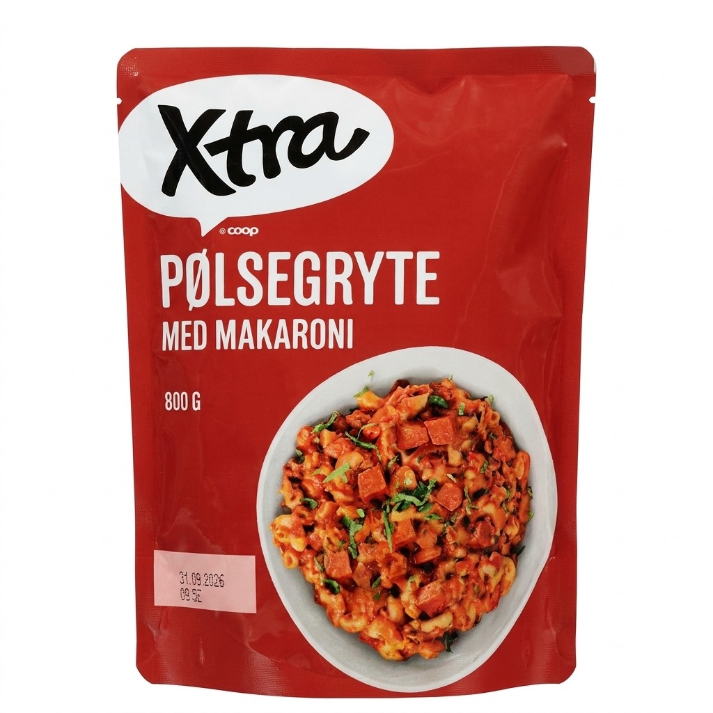 Pølsegryte med makaroni 800g Xtra
